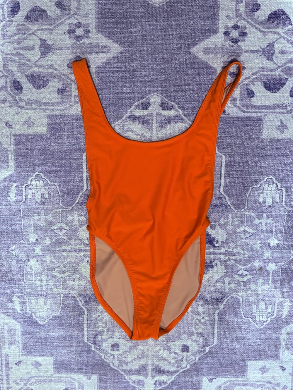 orange swim suit